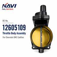 Navi GM Corvette Throttle Body Assembly Untuk Sistem Mesin Otomatis Pengganti Performa Tinggi Kualitas Premium 12605109 102mm