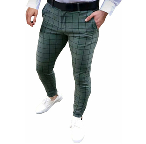 Pantalones de Vestir Casuales para Hombre, Elegantes, Transpirables, Ecológicos, 100% Algodón, Corte Recto y Ajustado, de la Mejor Calidad - Product Image 1