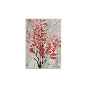 ชุดพรมปูพื้นพิมพ์ลายดิจิทัลต้นไม้ใบไม้สีแดง - Product Image 4