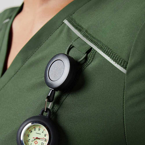 Uniformes de gommage respirants anti-rides Combinaisons de gommage pour infirmières Uniformes d'infirmières Col en V Ensembles de gommages d'étirement Entretien OEM Personnalisé - Product Image 3