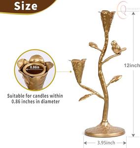 Elegante Portavelas de Metal con Color y Logotipo Personalizables para Decoración de Mesa Interior, Eventos, Estilismo y Uso en Hostelería - Product Image 2