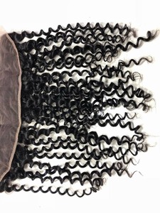 100% extensiones de cabello humano natural Super doble cutícula dibujada alineada Paquete de materia prima rizos sueltos de onda profunda - Product Image 6