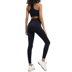 Conjunto de Yoga ligero de alta calidad para mujer sin mangas Impresión de logotipo personalizado ropa de gimnasio conjuntos de Yoga Material de LICRA - Product Image 2