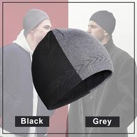 Bonnet unisexe adulte deux couleurs en un, Spandex/Coton, style urbain moderne - Respirant et imperméable, chaud et confortable pour un usage quotidien