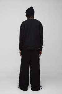 Logo personnalisé 450GSM 100% coton Joggers Pantalon de survêtement à jambes larges Broderie Jogging confortable pour Puff Print Solid Blank Luxury Man - Product Image 2