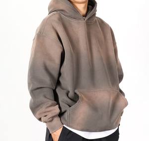 Sudaderas con capucha orgánicas personalizadas con lavado ácido informal para hombre, el mejor precio, venta al por mayor, básicos de algodón sólido 100% para la temporada de invierno, talla 6XL - Product Image 6