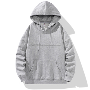 Unisex 100% Cotton Sweatshirt High Quality Winter <b>Fleece</b> Crew Neck Pullover with Custom Logo Embroidery Solid for <b>Men</b> Women - Product Image 5