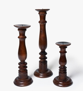 Support à bougies en bois fait main de luxe pour la décoration intérieure et les tables à manger, bougie en bois pour la décoration de la maison - Product Image 3