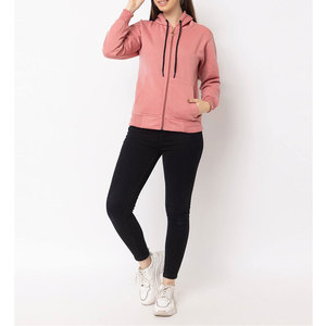 High Quality Women's Casual Zipper Hoodies New Arrival Comfortable Fully Customized <b>Winter</b> <b>Top</b> with Front Logo - Product Image 4