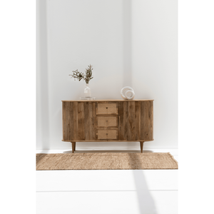 Aparador de madera de mango Patrice, muebles elegantes de ratán para comedor, sala de estar, cocina, baño, muebles para el hogar - Product Image 3