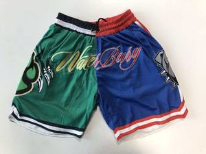 Pantalones Cortos de Baloncesto para Hombre, Estilo Urbano, de Malla Transpirable, de Secado Rápido, Cintura Elástica con Logotipo Bordado, Diseño Sólido, Bolsillos en las Rodillas - Product Image 5