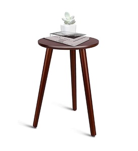 Mesa auxiliar de madera con tapa pulida perfecta para salas de banquetes, comedores, dormitorios y salones de lujo - Product Image 1