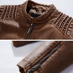 Nueva chaqueta de cuero genuino para hombre, chaqueta de Otoño de piel de vaca ajustada, Real chaqueta de cuero, ropa para hombre, chaqueta para hombre - Product Image 6