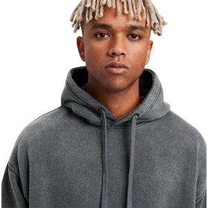 Sudadera con Capucha Extra Grande, Lavado Ácido, 100% Algodón, Estilo Urbano, Impresión Digital, para Invierno - Product Image 3