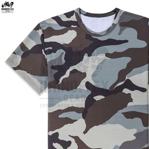 เสื้อยืดลายพรางผู้ชาย ราคาขายส่ง คุณภาพสูง ผลิตตามสั่ง บริการ OEM เสื้อยืดลายพรางสำหรับผู้ชาย - Product Image 4