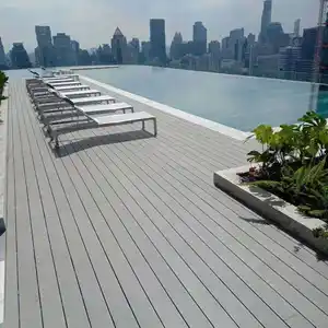Linyuanwai Bestseller Outdoor-Schwimmbecken Balkon Holz-Kunststoff-Verbundwerkstoff fester Bodenbelag