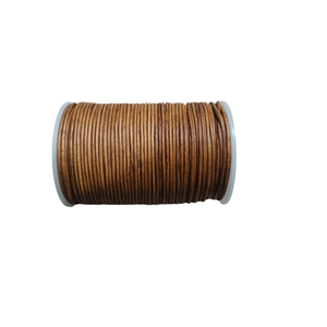 Cordón de Cuero Genuino Vintage de 2 mm YS-940 Y S INTERNATIONAL al por Mayor, para Fabricación de Joyería Estilo Vintage, Personalizable - Product Image 1