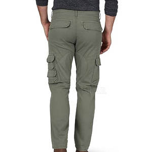 Pantalon cargo mi-long pour homme, 100% coton, style utilitaire moderne, coupe décontractée confortable pour la mode urbaine, les activités de plein air et le quotidien - Product Image 2