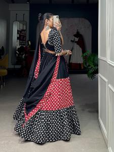 Designer pur coton traditionnel Lehenga Choli pour adultes FABZONE marque vêtements traditionnels indiens de haute qualité pour le festival de fête - Product Image 3