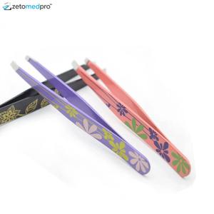 Pinzas de Diseño Floral ZetomedPro, Herramienta de Precisión de Acero Inoxidable Colorida - Product Image 1