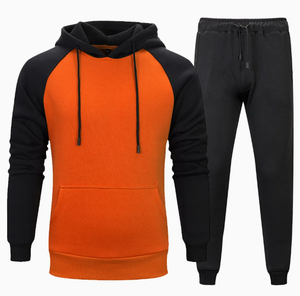 Conjunto de chándal de gimnasio deportivo para hombre, sudaderas con capucha y pantalones de chándal con logotipo personalizado, ropa de fitness lisa de alta calidad, chándales personalizados - Product Image 1