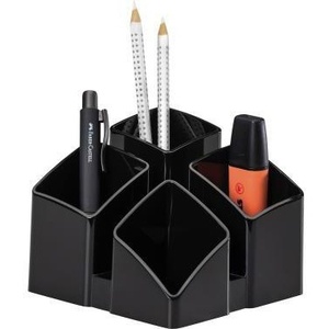 กล่องใส่ดินสอสีดำ HAN Scala Polystyrene ขนาด 12.5 X 10 X 12.5 ซม. ที่ใส่ปากกา - Product Image 1