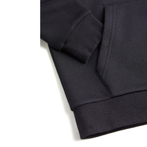 Sudadera con Capucha para Hombre, Color Negro Sólido, Corte Holgado, Informal, Manga Larga, con Estampado Gráfico, Cómoda, Estilo Urbano - Product Image 6