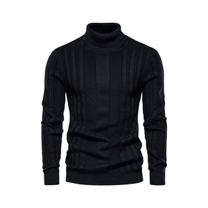 Suéter de Hombre, Personalizable, Tejido de Punto, Cuello Alto, Forrado, Sudaderas con Capucha, Ajuste Entallado, Suéteres de Punto, Ropa Casual - Product Image 3