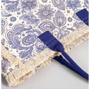 Bolso de Hombro de Lona de Gran Capacidad con Diseño Bohemio Vintage, Estilo Casual, con Borlas y Cierre, para Mujer, de Alta Calidad - Product Image 4