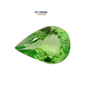 Piedras Preciosas Sueltas de Granate Tsavorita Natural con Corte de Pera, Cristales Verdes Facetados en Forma de Lágrima para Monturas de Bisel de Colgantes Personalizados - Product Image 1