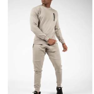 Conjunto de sudadera y Jogger de otoño para hombre, chándal para hombre con logotipo personalizado cosido, chándal para hombre - Product Image 4