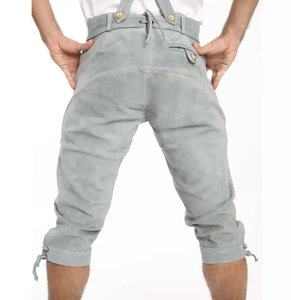 Nouveauté Pantalon en cuir léger de couleur personnalisée et élégant conçu pour le confort et le style des hommes bavarois Lederhosen - Product Image 2