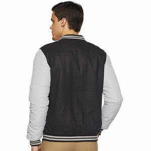 Veste universitaire en laine de haute qualité pour hommes, col montant avec broderie imprimée personnalisée Letterman Design pour l'hiver - Product Image 4