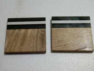 Sous-verre rond en bois pour thé et bière rond et carré meilleure qualité prix d'usine direct ensemble de sous-verre en bois massif - Product Image 2