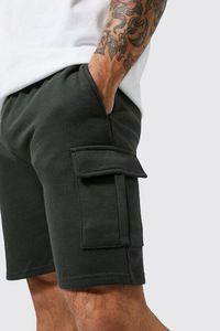Mens Fleece <b>cargo</b> <b>Shorts</b> Sweat pants Summer Jogger Plain Jersey Jogging <b>shorts</b> Zip Pocket New lightweight fashion <b>shorts</b> - Product Image 4