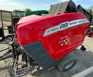 2022 Massey Ferguson RB 4180V Presse à balles rondes Petite presse à balles de paille de foin carrée Prix réduit avec moteur Prêt pour l'ensilage d'herbe - Product Image 4