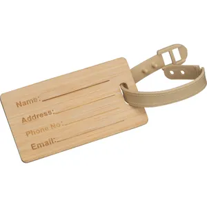 Sac fourre-tout promotionnel personnalisé en bambou avec étiquette - Product Image 3