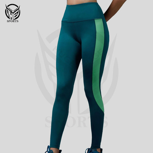 Nueva moda mallas de entrenamiento de cintura alta logotipo personalizado de alta calidad Control de barriga Yoga Push up Leggings para mujeres - Product Image 1