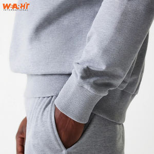 Men's Cotton Blended Basic <b>Sweatshirt</b> Solid Color Pullover Hoodie Pocket Soft Casual Winter Streetwear Warm Hooded 3D <b>Embroidery</b> - Product Image 2