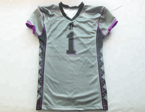 Meilleurs derniers maillots de football américain respirants de haute qualité et ensemble d'uniformes 2 pièces - Product Image 3