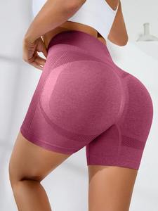 Shorts de Yoga Personalizados para Mujer, Cintura Alta, Sólidos, Transpirables, con Cierre de Cordón, Conjunto Deportivo para Gimnasio y Fitness - Product Image 5