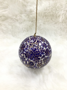 ลูกบอลคริสต์มาสทำจากกระดาษมาเช่ งานแฮนด์เมด น้ำหนักเบา หรูหรา เป็นมิตรกับสิ่งแวดล้อม สีสันตามสั่ง ทาสีด้วยมือ ขายดี - Product Image 4