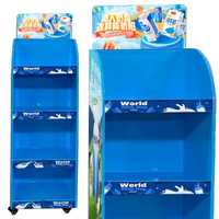 Présentoirs personnalisés pour magasins de détail Revêtements de sol rotatifs en PVC pour collations Promotion de bonbons Supports promotionnels en carton