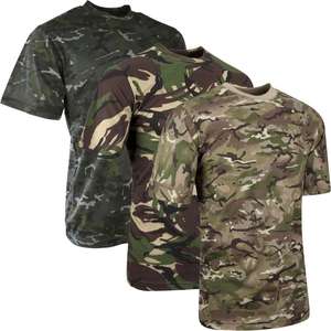 Vente en gros Sports Jungle Camo Shirt T-shirts Sports Active T-shirt à manches courtes pour homme - Product Image 1