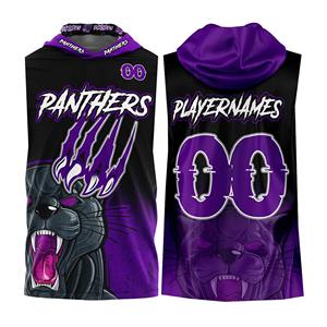 เสื้อเจอร์ซีย์ฟุตบอลธงแบบกำหนดเอง 7v7 ของทีมแพนเธอร์ส แบบมีฮู้ดกลับด้านได้ ผ้ารัดรูป ทนทาน แห้งเร็ว ระบายอากาศได้ดี ผลิตจากผ้าสแปนเด็กซ์/โพลีเอสเตอร์ - Product Image 1