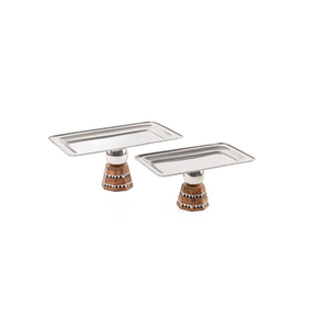 ชามเสิร์ฟช็อกโกแลตทำมือแบบพิเศษสำหรับเดือนรอมฎอน ผลิตจากสแตนเลสและไม้ที่เป็นมิตรต่อสิ่งแวดล้อม ดีไซน์ทันสมัย เหมาะสำหรับใส่ผลไม้และอาหาร - Product Image 1