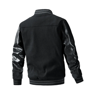 Chaqueta de Bombardero a granel súper unisex, diseño universitario de béisbol personalizado, moda de alta calidad hecha para invierno, relleno de algodón para hombres - Product Image 3
