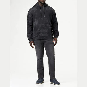 Vente en gros de sweats à capuche 100% coton 350gsm pour homme OEM/ODM logo brodé personnalisé teint en bloc pour la saison d'hiver - Product Image 6