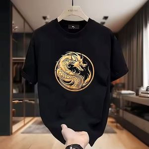 เสื้อยืดระบายอากาศลายปักที่มีคุณภาพสูงสุดดีไซน์สีทึบแขนสั้นแบบทางการป้องกันการยับแห้งเร็ว - Product Image 5