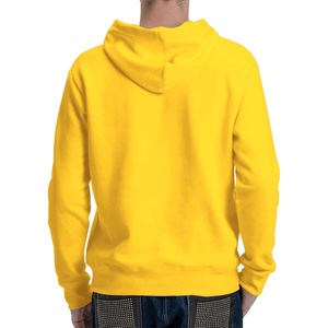 Sweat à capuche homme pull-over pur coton ourlet côtelé sweat à capuche homme noir et gris Patchwork surdimensionné sweat à capuche homme lourd - Product Image 2